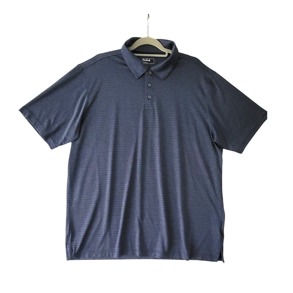 Bolle Polo Golf Polo Shirt Mens XXL Blue Short Sleeve Athletic Activewear Casual